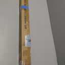 Brushed Nickel Curtain Rods with Cap Finials, Single 72-144" Adjustable Decorative Drapery Rods