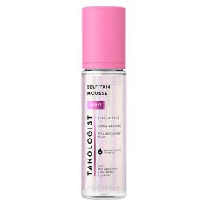 Tanologist Self Tan Mousse- Light, Fast-Developing, Transfer-Proof Clear Self Tanner for Face & Body, Smells Great, Lasts 7 Days, Natural Not Orange, Vegan Formula, 6.76 fl oz