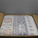 zesthome 10x12 Area Rugs for Living Room,Non-Slip Backing Washable Rugs,Vintage Large Area RugStain Resistant Home Decor Rug (Multi,10'x12')