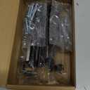 Ravinte 5 Pack Solid 4 Inch Center to Center Slim Square Bar Drawer Handles Kitchen Cabinet Handles Black Drawer Pulls Kitchen Cabinet Hardware Matte Black Pulls