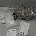 BYIZO Christmas Outdoor Icicle Lights - 480 LED 66+33 FT 8 Modes Curtain Fairy String Light Plug in, Waterproof for Eaves Yard Holiday Xmas Holiday Indoor Outdoor Decoration - Warm White