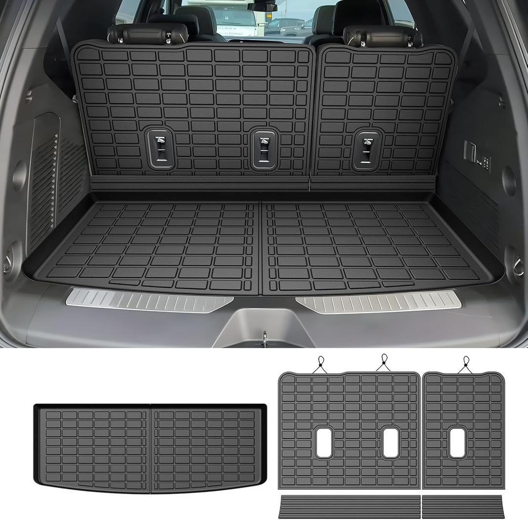 Tahoe Cargo Liner - Trunk Mat for Chevy Tahoe/GMC Yukon (Not Fit XL) 2021-2026, All Weather Cargo Mat for Tahoe Accessories, Heavy Duty Car Mats, Car Accessories
