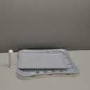 Pee Pad Holder, Indoor Dog Potty for Dogs, Puppy Pad Holder, Puppy Potty Training Tray with Splash Wall & Center Post, 20.1"15.4" (Gray and White)