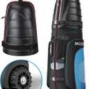 Golf Travel Bags for Airlines with Wheels, Hard Case Top and 1680D Heavy Duty Oxford Protect Golf Clubs, Lightweight and Easy to Maneuver - Ravenfire
