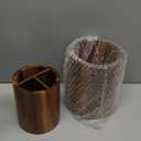 Acacia Wood Utensil Holder 360°Rotating Anti-Tip Design for Kitchen Counter,Cooking Utensil Crock for Countertop , Large Utensil Organizer for Spatula