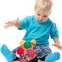 Baby Music Shake Dancing Ball Toy,Developmental Bumpy Ball Sensory Soft Toys,Easy to Grasp Bumps Help Develop Motor Skills