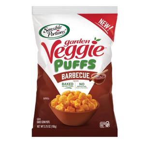 Sensible Portions Garden Veggie Puffs, BBQ, 3.75 oz Bag (Pack of 6) Best by 08 APR 25