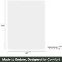 Chair Mat for Carpet, 36" x 48" Easy Glide Desk Chair Mat for Carpeted Floors, Beveled Edge Vinyl Mat with Grips, Heavy Duty Carpet Protector for Home Office, Clear