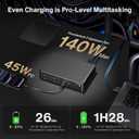 iVANKY 26-in-1 FusionDock Ultra for Dual Thunderbolt 5 Chips, 10GbE MacBook Docking Station, Quad 6K/Triple 8K Display Dock for Mac M1-M5 Pro/Max, 120Gbps, 240W (Incompatible with Windows)