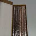 LPUSA Brown Tall Taper Candles Spiral Candle Sticks,Unscented Pastel Candle for Holiday,Wedding and Home Decoration,10inch,12 Pack(E-Gradient Brown)