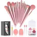 Koccido Makeup Brushes 22 Pcs Makeup Kit,Foundation Brush Eyeshadow Brush Make up Brushes Set (Pink, 22 Piece Set)