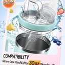 Tumbler Adapter Compatible with Stanley and Flavors Cartridges | Fits 30oz & 20oz Stanley Quencher H2.0 Tumblers | Direct Fit, Food-Grade Leak-Proof Silicone, Replacement Lid (Seafoam)