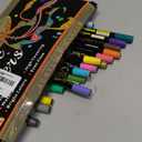 Betem Acrylic Paint Markers, Dual Tip 24 Colors Acrylic Paint Pens with Brush Tip and Fine Point, Art Supplies for Rock, Wood, Canvas, Stone, Glass, Ceramic, Rock Painting, glass maker