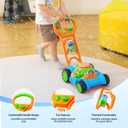SLOOSH Bubble Lawn Mower Toddler Toys - Spill-Proof Bubble Machine Pretend Gardening Play Toy for Age 1 2 3 1-3 Year Old Baby Boys Indoor Outdoor Use, Easter Basket Stuffers Birthday Gifts (Blue)