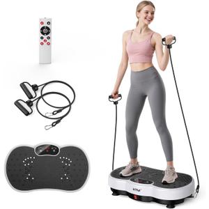 Vibration Plate Exercise Machine - 300 lbs Weight Capacity, 120 Speed Levels, 9 Workout Modes for Home Fitness, Muscle Toning & Weight Loss (White) Vibration Plate Exercise Machine - 300 lbs Weight Capacity, 120 Speed Levels, 9 Workout Modes for Home Fitness, Muscle Toning & Weight Loss (White)