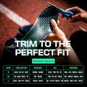 LUX Dual Grip Sports Insoles with GripArray - Easily Trimmed to Fit Any Foot Shape - Shock Absorbing Athletic Performance Sport Insoles - Shoe Inserts for Women & Men's Soccer, Running, Basketball (High M (Men 8-9.5 / WM 9.5-11))