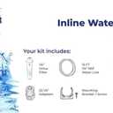 PureWater Filters Inline Water Filter Kit for Refrigerators with Ice Makers - Push To Connect Fittings - Easy Installation