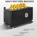 Underbody Truck Tool Box Mounting Brackets Kit, Bolted Formed Steel Mounting Brackets with Screws Spacers and Bolts for 24 x 24 Inch Underbody Truck Tool Box, Set of 2