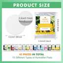 Leelosp 45 Pcs Replacement Fragrance Disc Towel Warmer Bucket Fragrance Scented Pads for Home Fresh Accessories, 15 Different Flavors Fresh Aroma Stays for 30 to 60 Days