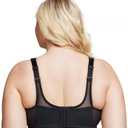 Glamorise Full Figure Plus Size MagicLift Seamless Sports Bra Wirefree #1006 (Black, M)