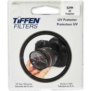 Tiffen 82UVP Slim 82mm UV Protection Filter for Camera Lens, Clear Optical Glass, Impact Resistant