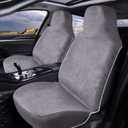 Auto Newer Neoprene Waterproof Sweat Towel Car Seat Covers, Pets Seat Protector, Bucket Car Seat Covers Front Seats Only, Universal for Cars, SUV, Truck,Fit Running, Outdoor Sports, Pets (Gray,1PCS)