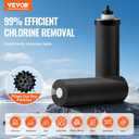 VEVOR Gravity-fed Water Filter System, 2.25G 304 Stainless-Steel Countertop System, Water Filtration System, Reduces Lead and up to 99% of Chlorine, with 2 Carbon Filters, and Water Level Spigot