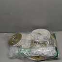 UNIQOOO 18PCS Metallic Gold Paper Lantern Wedding Decoration Set, Assorted Hanging Gold Japanese Paper Lantern, Reusable Easy Assemble, For New Year Christmas Birthday Baby Shower Party Favor Supplies