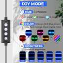 hygger Clip On Aquarium LED Light with Multi-Channel Controller, Fish Tank Light 24/7 Lighting Sunrise-Daylight-Moonlight and DIY Mode, Adjustable Timer/Brightness Light 7 Colors for Freshwater (3)