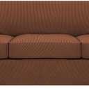 H.VERSAILTEX 4 Piece Stretch Sofa Covers for 3 Cushion Couch Covers for Living Room Furniture Slipcovers (Base Cover Plus 3 Seat Cushion Covers) Thicker Jacquard Fabric (Large Sofa, Caramel)