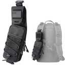 WYNEX Molle Backpack Accessories Pouch of Curve Design Version, Tactical Backpack Strap Pouch Hiking Backpacks Shoulder Attachment Pouch with Side-open Pocket for Edc/Phone