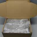 Breastmilk Storage Container with L Shaped Dividers to Flatten Standing Breast Milk Bags in Organizer Bins Save Refrigerator Space | 2 Containers with Removable Separator Boards - Gray (3mm Thick)