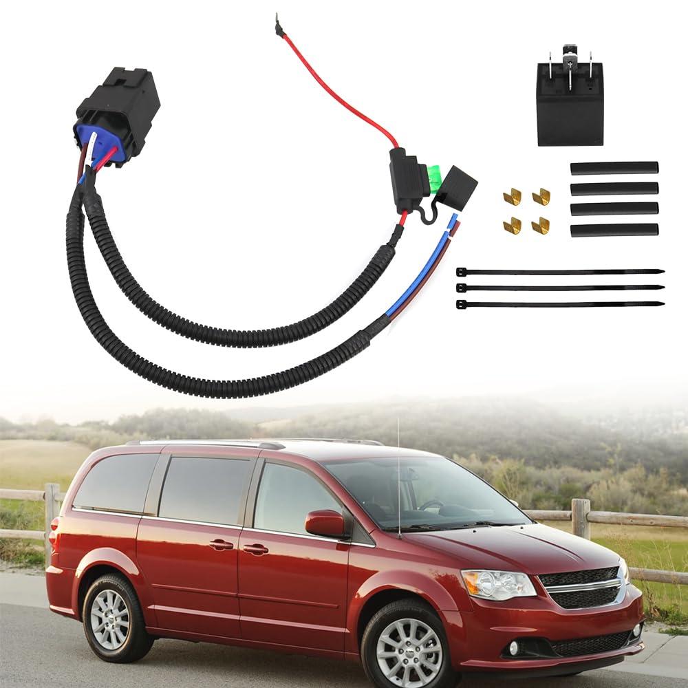 RYANSTAR RACING Fuel Pump Relay Wiring Harness Kit Compatible with Chrysler Town & Country 2011 Dodge Durango 2011-2013 Dodge Grand Caravan 2011 Replaces CBWPR091AA 68269523AD 04727370AA 4727370AA