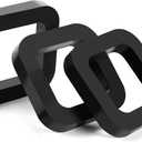 TOPSHINE 2.5 Inch Hitch Receiver Silencer Pad 3 Pack Trailer Hitch Silencer for Adjustable Ball Mounts to Reduce Rattle & Eliminate Noise, Provide Cushion Between Receivers and Tow Hitches, Rubber