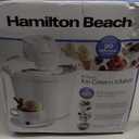 Hamilton Beach Electric Automatic Ice Cream Maker & Frozen Yogurt Machine, Makes Custard, Sorbet, Gelato and Sherbet, 4 Quart, White (68330N)