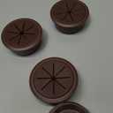Desk Grommet 2-1/16" (53 mm), Desk Hole Cover for Cables Coffee, Cable Grommet ABS Plastic, Desk Hole Grommet for Office and Home Table Cable, Detachable & Flexible Cable Cord Organizer-4 Pcs