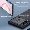 Nillkin Samsung Galaxy Note 20 Ultra Case, Slim Note 20 Ultra Protective Case with Slide Camera Cover Hard PC and TPU Ultra Thin Anti-Scratch Phone Case for Galaxy Note 20 Ultra 5g 6.9'' Black