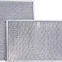 BPS1FA36 11.75" x 17.25" x 0.375" Aluminum Range Hood Vent Filter (2-Pack) – Compatible with QS1, Whirlpool Replaces W10419114, 99010300E, WB02X10706 | Grease Blocking & Oven Air Filtration