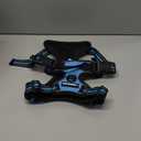 rabbitgoo Dog Harness No Pull with 2 Leash Clips, Adjustable Soft Padded, Reflective Oxford No Choke Pet Vest with Easy Control Handle for Large Dogs, Blue, L