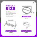 Swpeet 120Pcs Silver 1.18Inch - 30mm Metal Drapery Curtain Rings Curtain Hanging Rings and Stainless Steel 4 Prongs Pinch Pleat Hook with Drapery Curtain Pin-on Hooks Pins for 19mm-25mm Curtain Rods