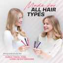 Fagaci Firm Grip Hair Clips with Silicone Band - Durable Duckbill and Alligator Clips for Sectioning, Styling, and Salon Use