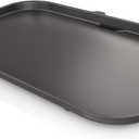 Ninja XSKGRIDLXL Woodfire Premium Griddle Plate, Compatible with OG800 and OG900 Series, Direct, Edge-to-Edge Heat, Ceramic, Nonstick, Precise Heat Control, 17.87'' x 12.35'', Black