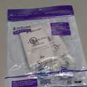 VCE Cat6A Ethernet Wall Plate (UL Listed), 1-Port Female to Female Wall Jack, Keystone Wall Plate with RJ45 Keystone Inline Coupler, Blue 2-Pack