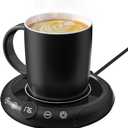 Coffee Mug Warmer with Mug Set - Cup Warmer for Desk Auto Shut Off, Smart Electric Beverage Heater for Coffee, Tea, Water, Milk and Coco, 8 Temperature Settings & 1-12H Timer, Gifts for Coffee Lovers
