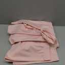 PINSV Lounge Sets For Women Casual 2 Piece Outfits Baggy Short Sleeve Top And Flare Pants Tracksuits (Large, Ug-pink)