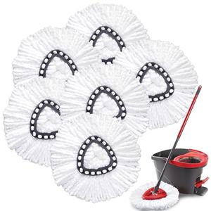 Mop Replacement Heads for O Cedar: Mop Replace Head Easy Wring Spin - Mop Heads Replacements Easy to Clean Install and Replaceable Mop Head Machine Washable (3 Pack)