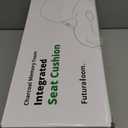 Ergonomic Seat Cushion for Sciatica Relief & Long Driving - Memory Foam Back Support with Adjustable Strap, Non-Slip Base & Removable Mesh Cover - Office, Car (Navy Blue) (Universal Size)