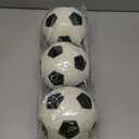 5 Inch Foam Mini Soccer Balls for Indoor Mini Soccer Hoops, Soft Squishy Soocer for Soccer Game Sets | Swimming Pool Balls Beach Balls Great Sport Gift for Adults & Kids Sensory Stress Balls 3 Pack (White)