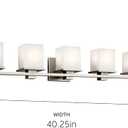 Kichler Tully 5-Light Bathroom Vanity Light, Antique Pewter, 40.25"