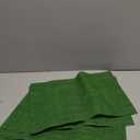 SLKQG Green Christmas Placemats Set of 4 - Wipe Clean Vinyl Placemats - Washable Heat Resistant PVC Placemats for Dining Table - 17x12 Inch (Green, 4)